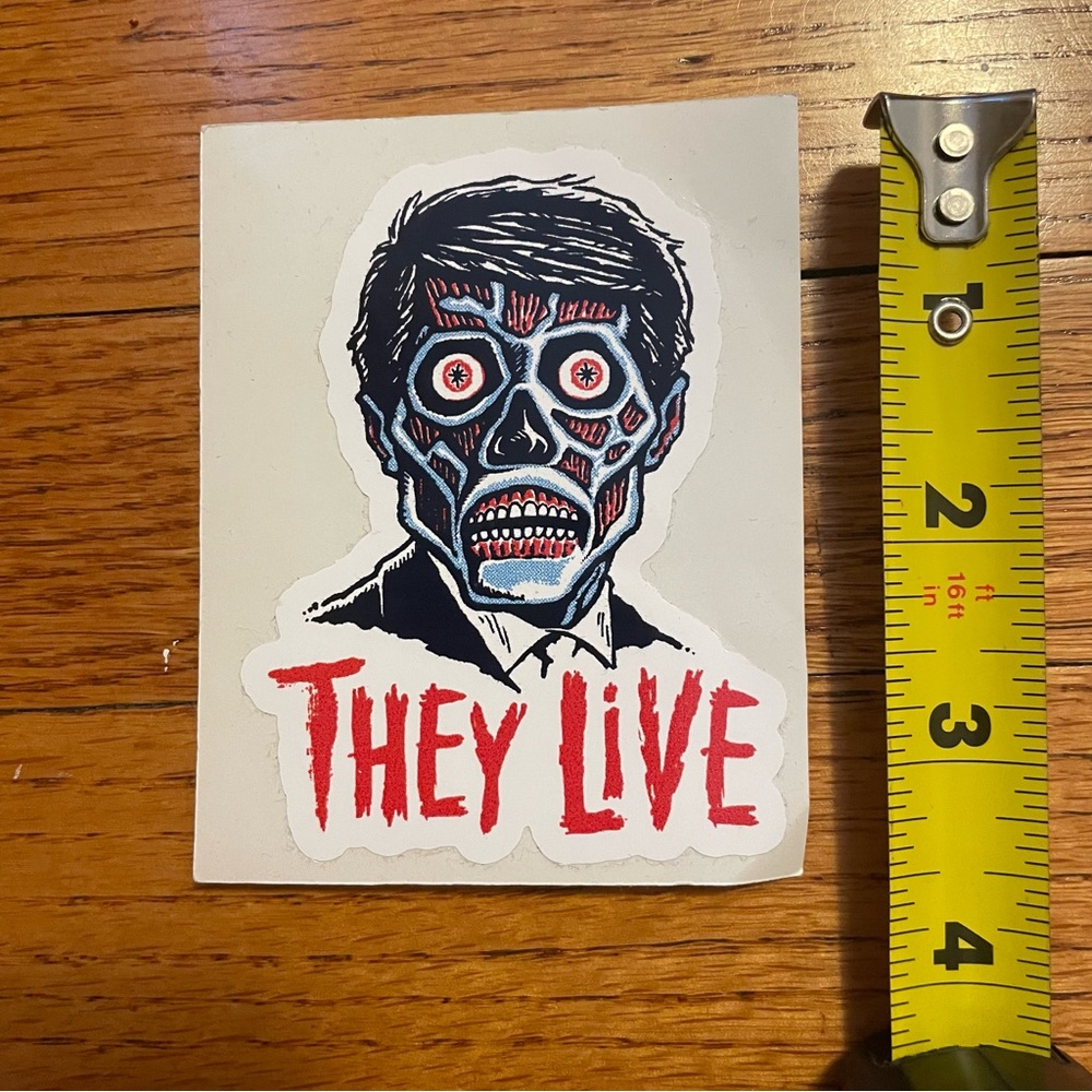 "They Live" Alien Sticker